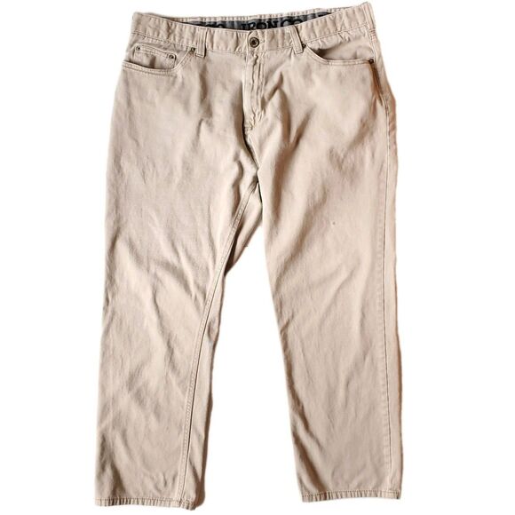 Iron Co Pants Lot of 3 Men 38 x 27 Gray Khaki Blue Straight Leg 5-Pocket Stretch - Picture 4 of 15